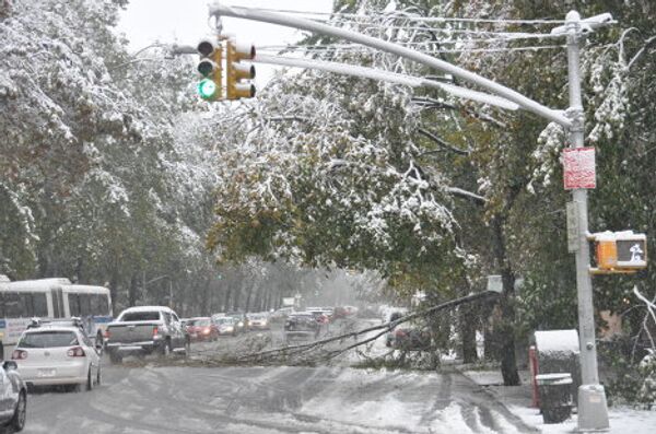 October snowfall in New York  - Sputnik International