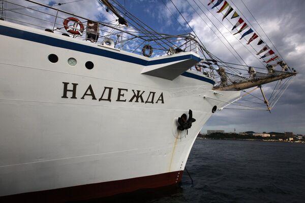 Russian sailing ship Nadezhda - Sputnik International