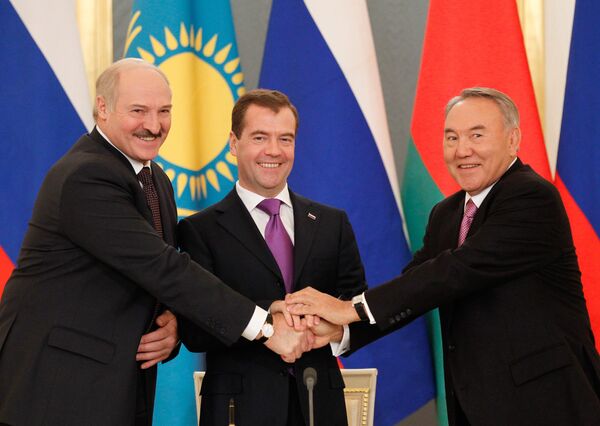 Russian President Dmitry Medvedev said on Friday he did not rule out the Eurasian Economic Union, a new entity meant to promote further cooperation with the Asia-Pacific region, would be formed in 2015. - Sputnik International