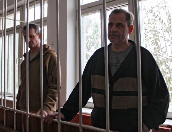 Russian pilot Vladimir Sadovnichy and his Estonian colleague Alexei Rudenko - Sputnik International