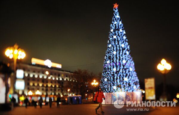 Central Moscow looks forward to New Year - Sputnik International