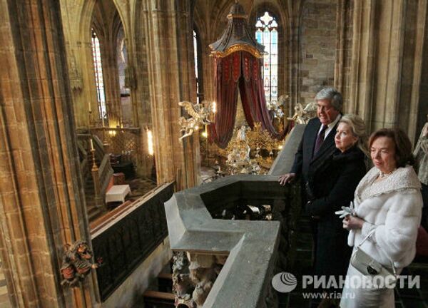 Dmitry and Svetlana Medvedev in Czech Republic    - Sputnik International