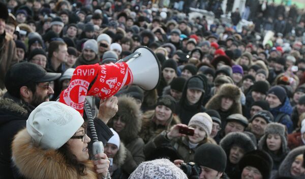 Poll protests in Omsk - Sputnik International