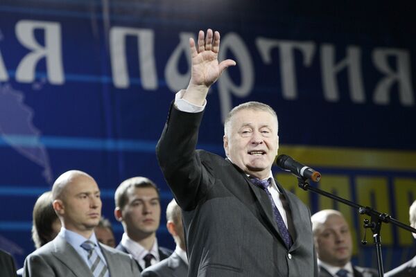 Populist firebrand Vladimir Zhirinovsky has said his presidential campaign slogan is “Surrender.” - Sputnik International