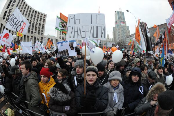 March and demonstration For Fair Elections on December 24, 2011, in Moscow - Sputnik International