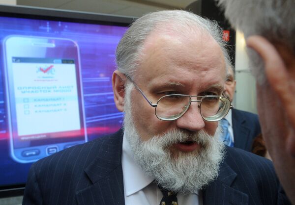 Head of the Russian Central Election Commission Vladimir Churov called on election observers from the CIS states to give a fair assessment on the media coverage of the upcoming March 4 presidential elections. - Sputnik International
