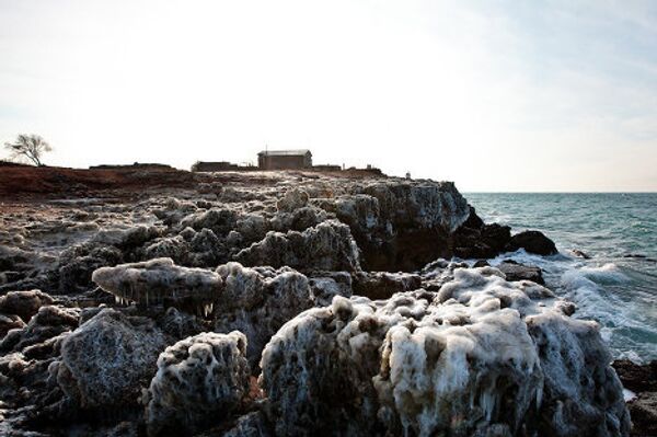 Icy beaches and frozen waves: Sevastopol's freakish winter - Sputnik International