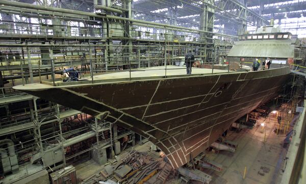 Russia’s Severnaya Verf shipyard in St. Petersburg - Sputnik International