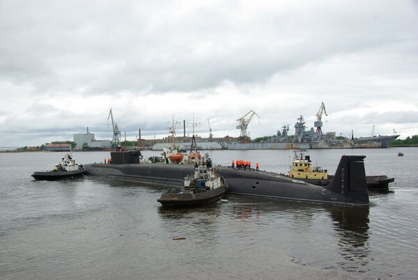 Nuclear-powered submarine Yury Dolgoruky - Sputnik International