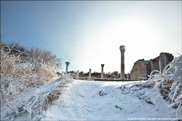 Chersonesus Taurica: Ruins of Ancient Greek Colony Covered with Snow - Sputnik International