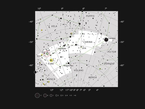 Carina Nebula seen in a new light - Sputnik International