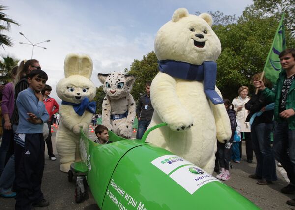 Sochi Olympic Mascots: Bear, Hare and Snow Leopard - Sputnik International