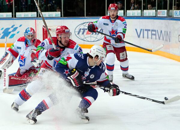 SKA St. Petersburg has thrashed CSKA Moscow 5-0 to win the playoff series 4-1 and reach the KHL Western Conference semifinals. - Sputnik International