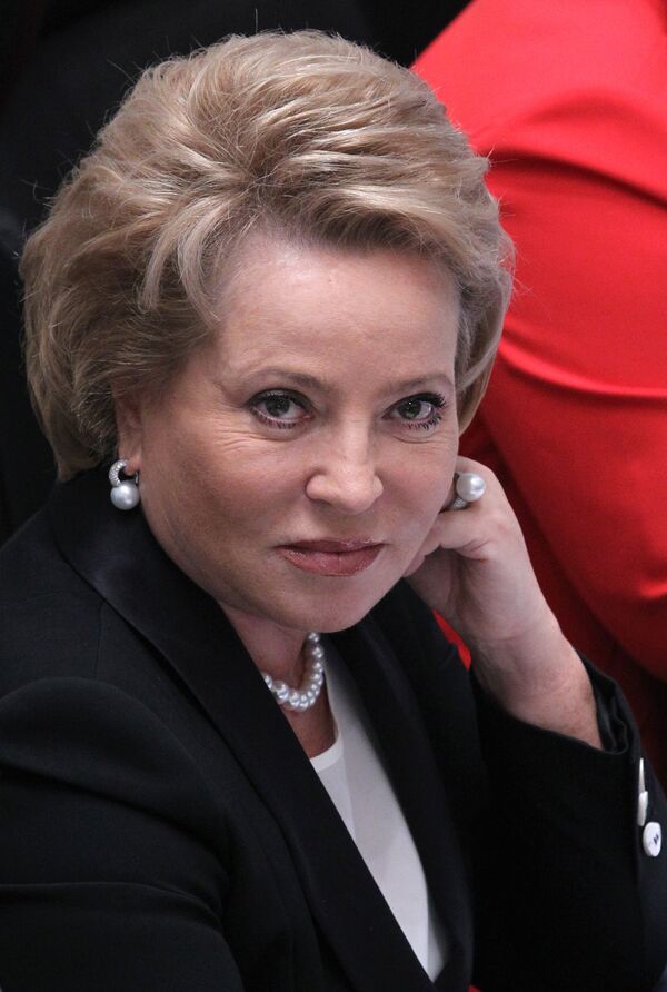Valentina Matviyenko, speaker of the upper house of the Russian parliament - Sputnik International