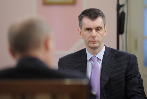 Prokhorov Gathers Breath to Cut Kremlin Ties – Analysts - Sputnik International