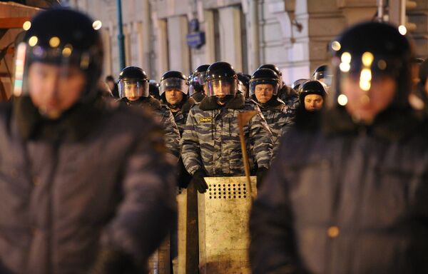 Over 20 Protesters Nabbed in Central Moscow     - Sputnik International