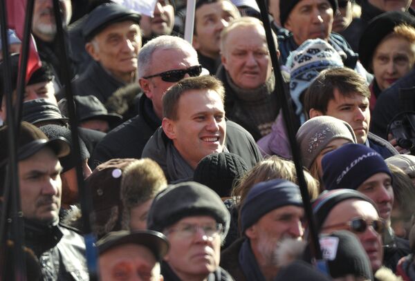 Opposition Rally on Novy Arbat in Moscow - Sputnik International