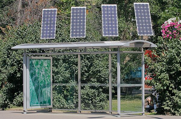 Moscow to Get Solar-Powered Bus Stops          - Sputnik International