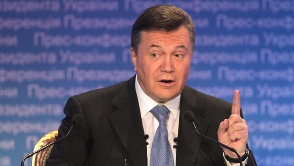 Ukrainian President Viktor Yanukovych (archive) - Sputnik International
