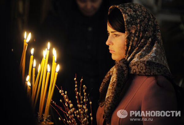 Orthodox Christians Celebrate Palm Sunday - Sputnik International