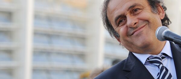 Michel Platini, the incumbent UEFA president, has restated his idea to introduce the so-called “white card” and has proposed to make offside rules more understandable, during the Dubai International Sports Conference, Goal.com reports. Michel Platini, the incumbent UEFA president, has restated his idea to introduce the so-called “white card” and has proposed to make offside rules more understandable, during the Dubai International Sports Conference, Goal.com reports. - Sputnik International