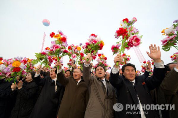 Unveiling of Kim Jong-il Monument in Pyongyang - Sputnik International