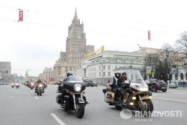 Night Wolves Rally in Support of Orthodox Church Night Wolves Rally in Support of Orthodox Church - Sputnik International