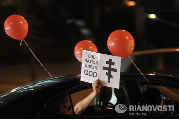 Night Wolves Rally in Support of Orthodox Church Night Wolves Rally in Support of Orthodox Church - Sputnik International