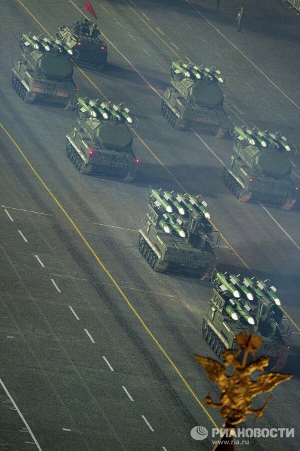 Night-time Victory Parade Rehearsal in Red Square - Sputnik International