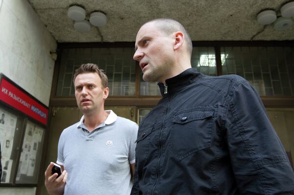 Alexei Navalny and Sergei Udaltsov - Sputnik International
