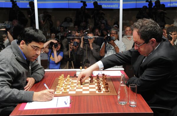 World title match betweenViswanathan Anand and Boris Gelfand - Sputnik International