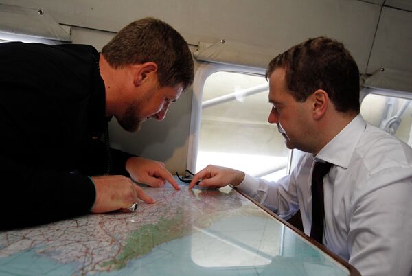 Prime Minister Medvedev Visits Chechnya - Sputnik International