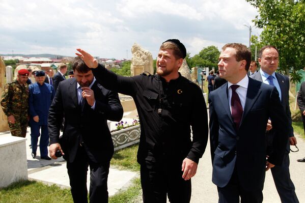 Prime Minister Medvedev Visits Chechnya - Sputnik International