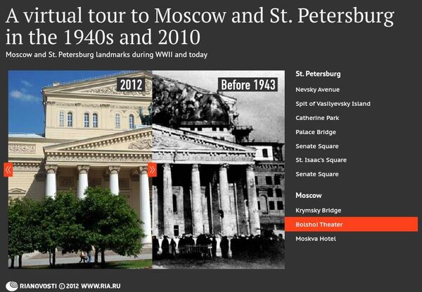 Moscow and St. Petersburg in the 1940s and in 2010 - Sputnik International