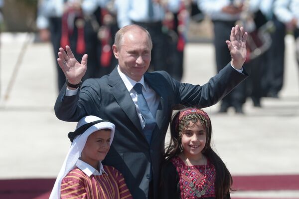 Vladimir Putin in Bethlehem  - Sputnik International