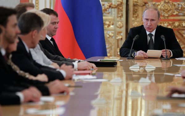 President Vladimir Putin, presenting Russia’s budget policy guidelines for 2013-2015 - Sputnik International
