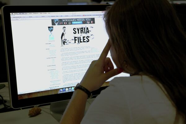 WikiLeaks to Release 2.4 Mln Syria Files - Sputnik International