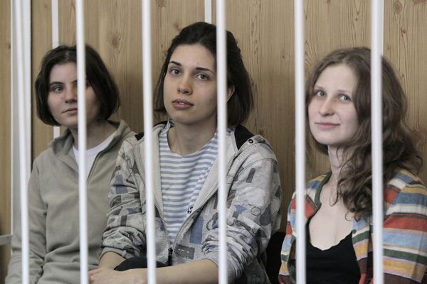 Three women from the Pussy Riot punk group pleaded not guilty in court - Sputnik International
