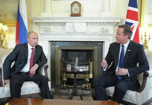 Vladimir Putin and David Cameron - Sputnik International