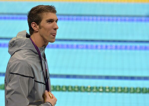 Michael Phelps won his 18th Olympic gold medal in his final competitive appearance - Sputnik International