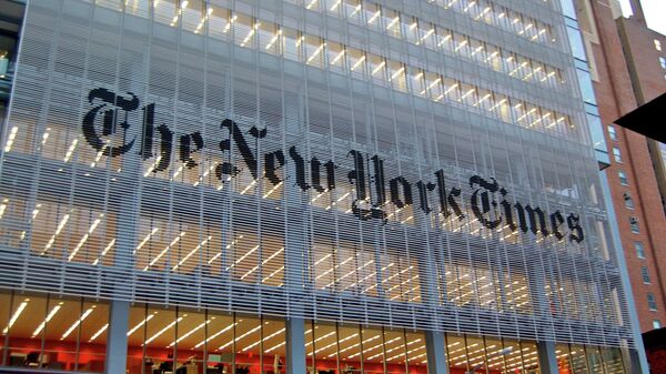 The New York Times building in New York, NY across from the Port Authority. - Sputnik International