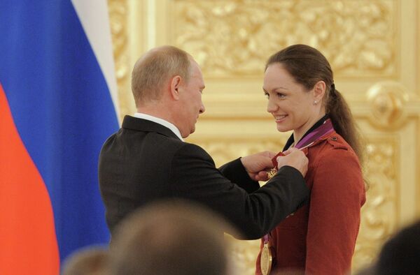 President bestows state awards on Russian Olympic medalists at the Grand Kremlin Palace - Sputnik International