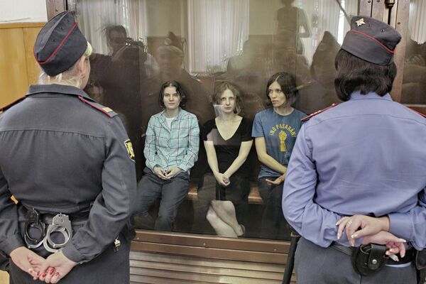 Members of Russian girl punk band Pussy Riot - Sputnik International