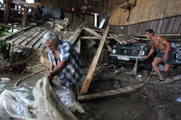 Floods in the Tuapse district of the Krasnodar region - Sputnik International