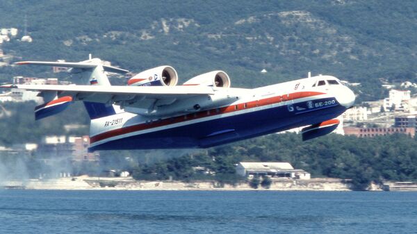 Beriev Be-200 amphibious firefighting aircraft  - Sputnik International