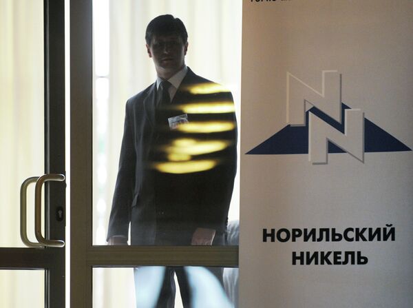 Norilsk Nickel’s 2012 Net Profit Down 41% to $2.14 Bln - Sputnik International