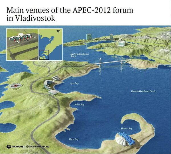 Key Facilities of the 2012 APEC Summit in Vladivostok  - Sputnik International