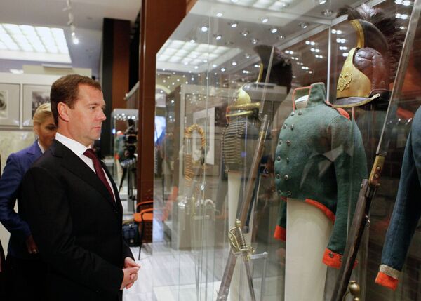 Russian Prime Minister Dmitry Medvedev Opens 1812 Patriotic War Museum - Sputnik International