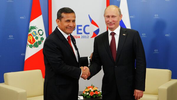 Ollanta Humala and Vladimir Putin - Sputnik International