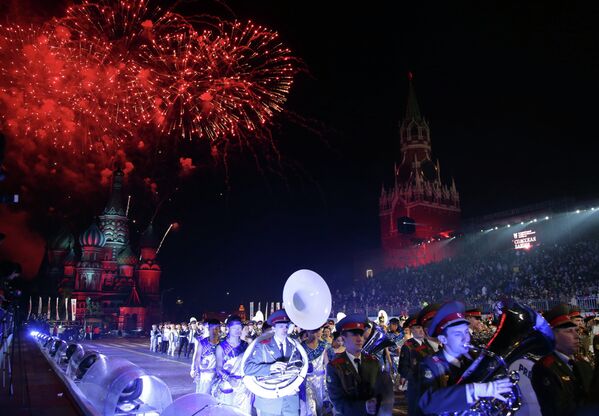 Spasskaya Tower Festival’s Grand Finale: Music and Fireworks - Sputnik International